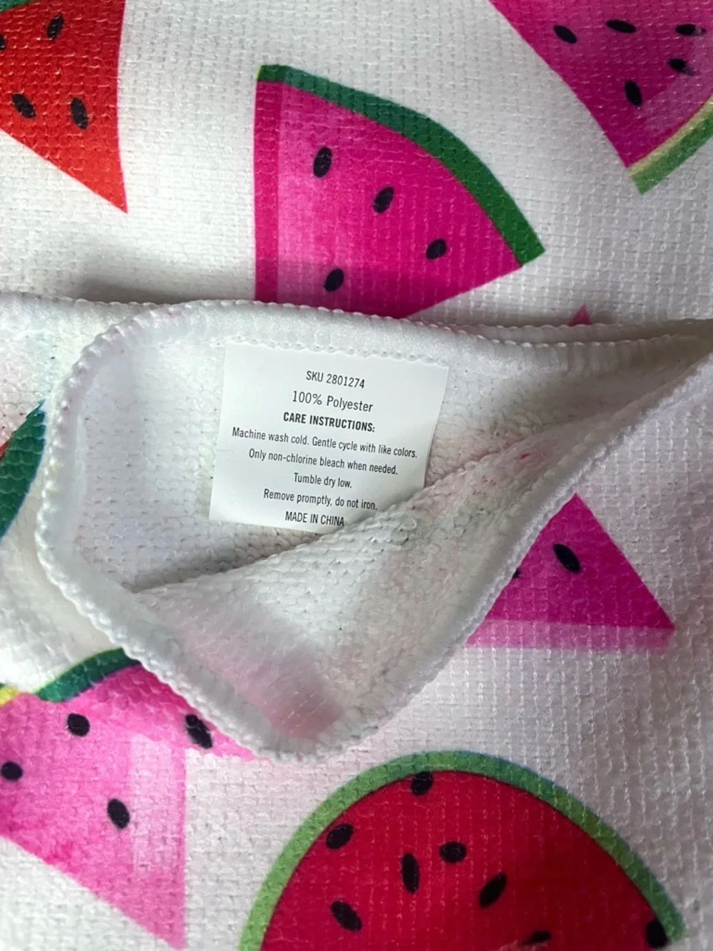 Plaid Watermelon Kitchen Towel Set 3x Watermelon Plaid White Red Pink Green NEW